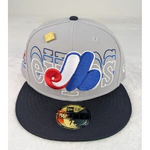 Montreal Expos Word Drop 35 Years New Era 59/Fifty 7 3/8‎ Capsule Hat NWT